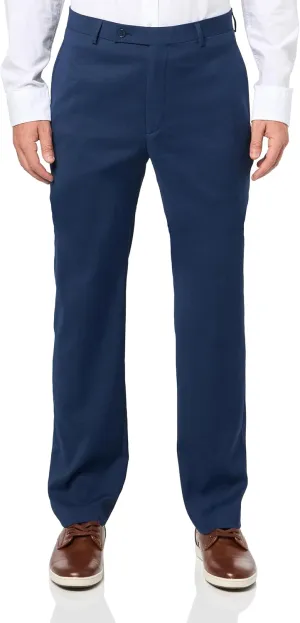 Calvin Klein Men's Slim Fit Dress Pants | Suit Pants for Men | Stretch Comfort Fabric, Tailored Silhouette, Wrinkle-Resistant, Ready-to-Wear | Blue 38/32