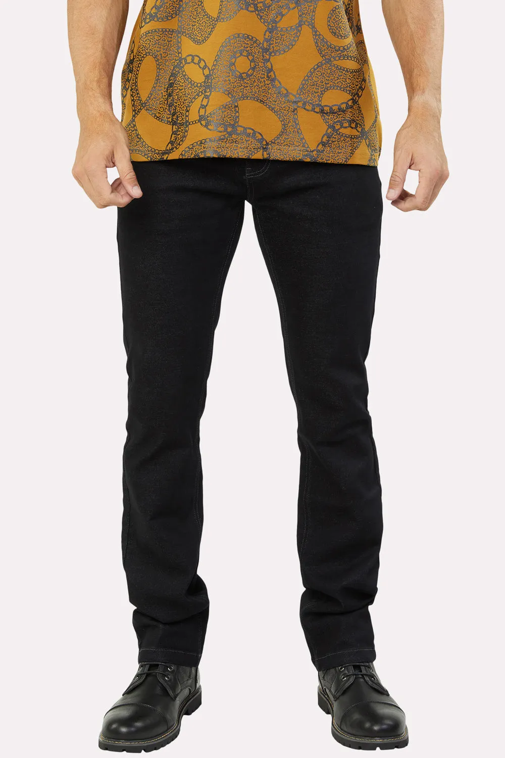 Cruz Men's Supersoft Black Stretch Slim Jeans