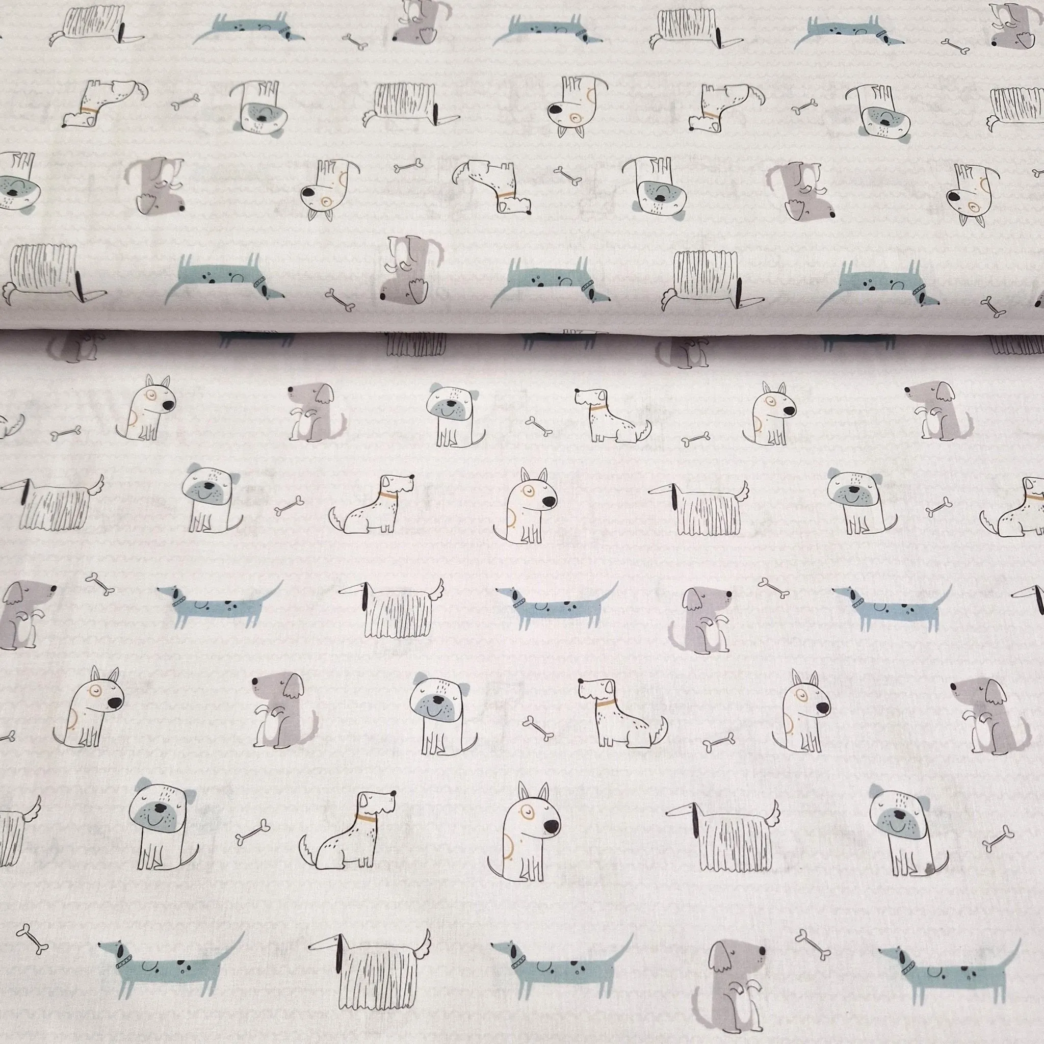 Digital Cotton Print - Dogs
