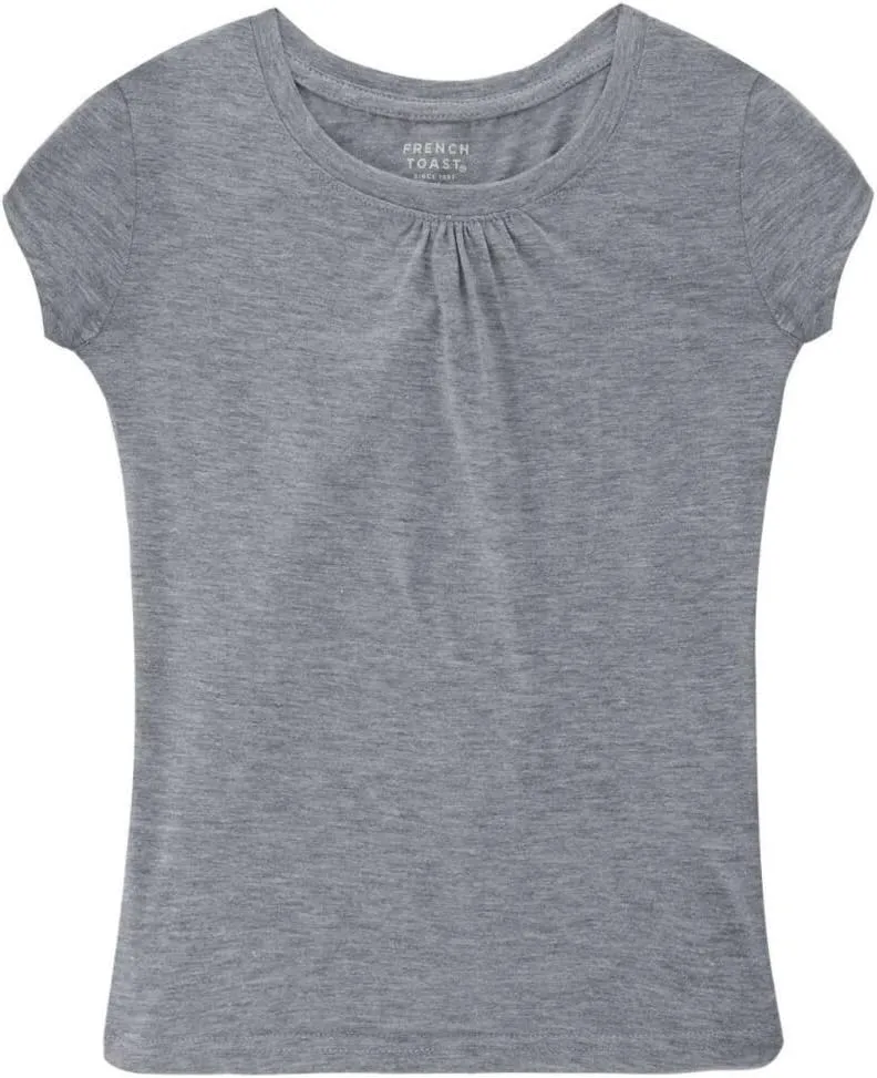 French Toast Girls' Short Sleeve Crewneck T-Shirt Tee