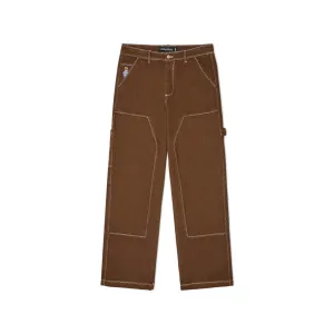 KidSuper Messy Stitched Work Pants - Brown