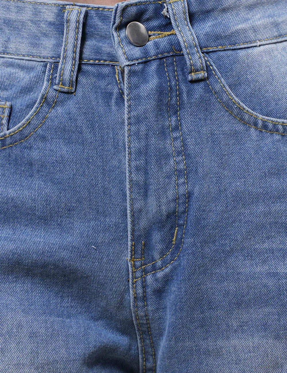 Ladies Mid Rise Jeans Stright Leg Denim Pants SKP41039