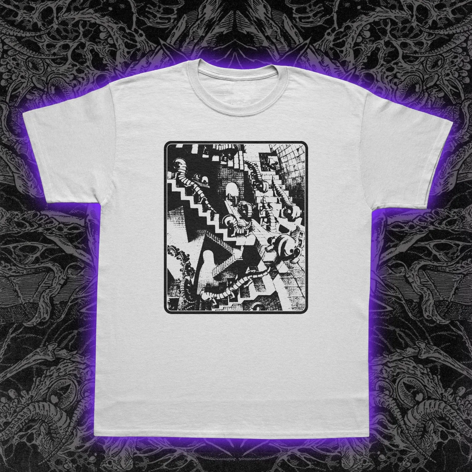 MC Escher Stairs Slim Fit Tee