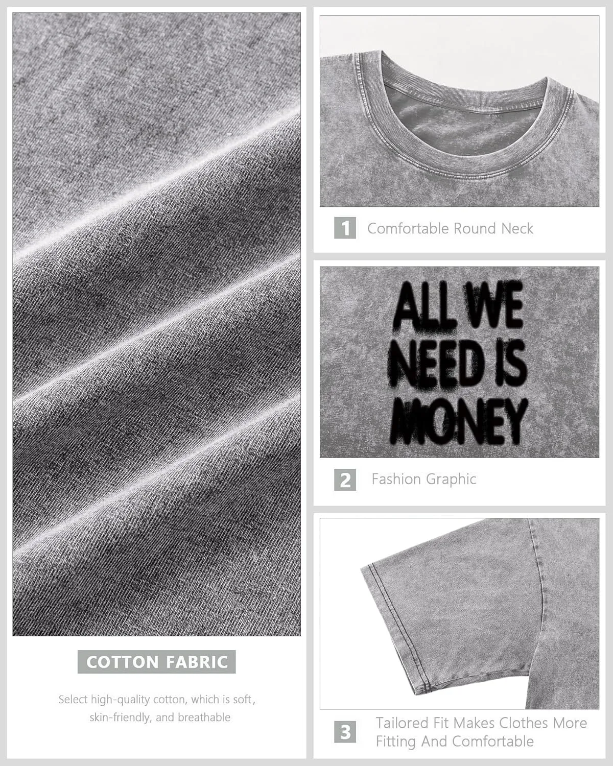 Mens Oversized Graphic Tees Streetwear Baggy Shirts Y2k Vintage Acid Wash Cotton Tshirt Harajuku Grunge Shirt Men