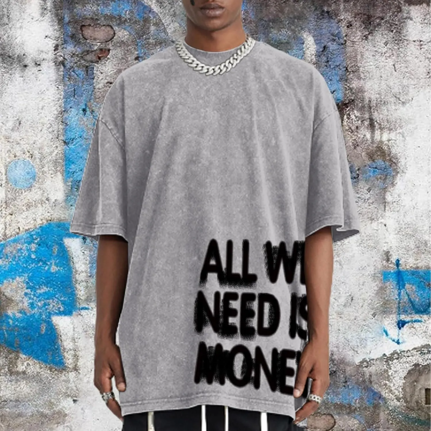 Mens Oversized Graphic Tees Streetwear Baggy Shirts Y2k Vintage Acid Wash Cotton Tshirt Harajuku Grunge Shirt Men