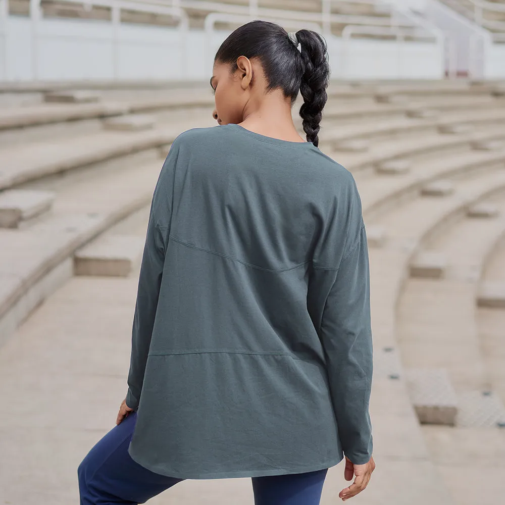 Oversized Top - Bluegrey