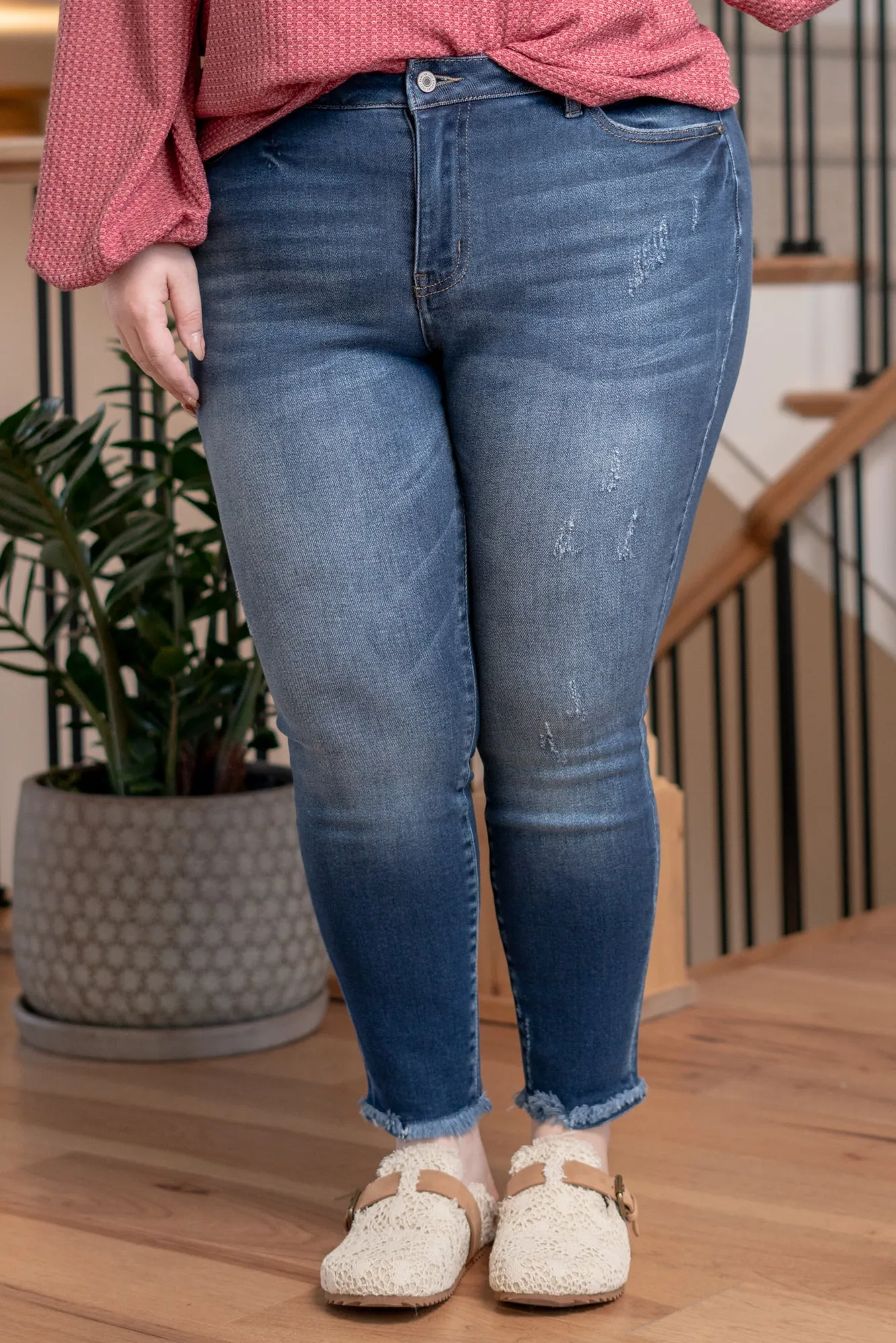 Plus Size Landon Mid Rise Ankle Skinny