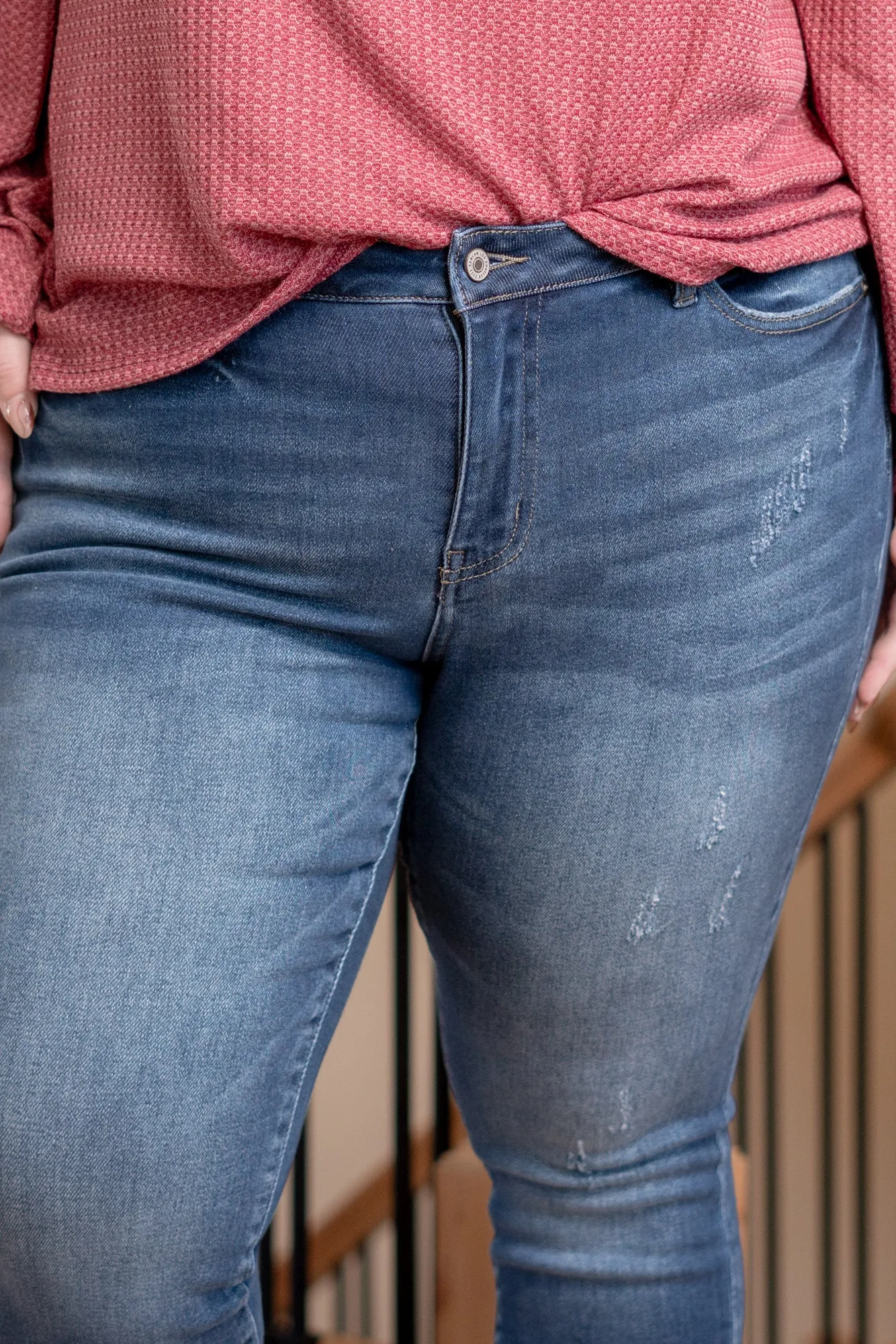 Plus Size Landon Mid Rise Ankle Skinny