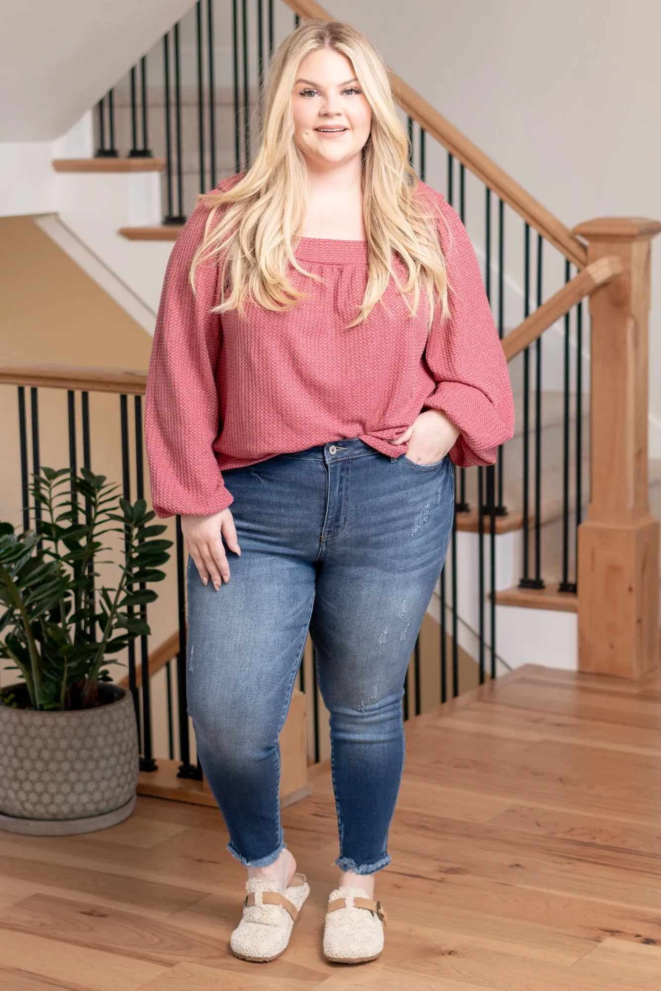 Plus Size Landon Mid Rise Ankle Skinny