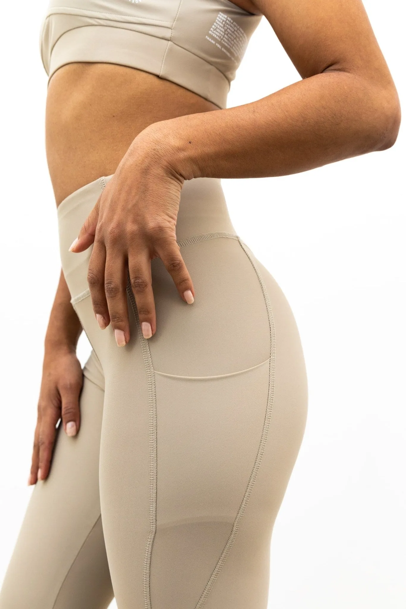 Power High-Waist Leggings Sand