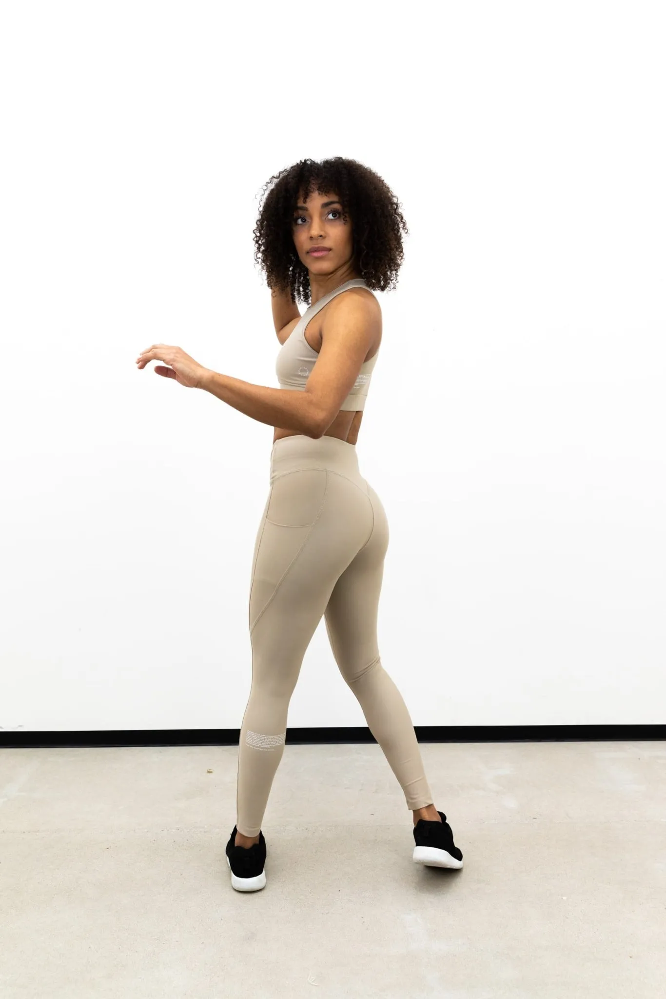 Power High-Waist Leggings Sand