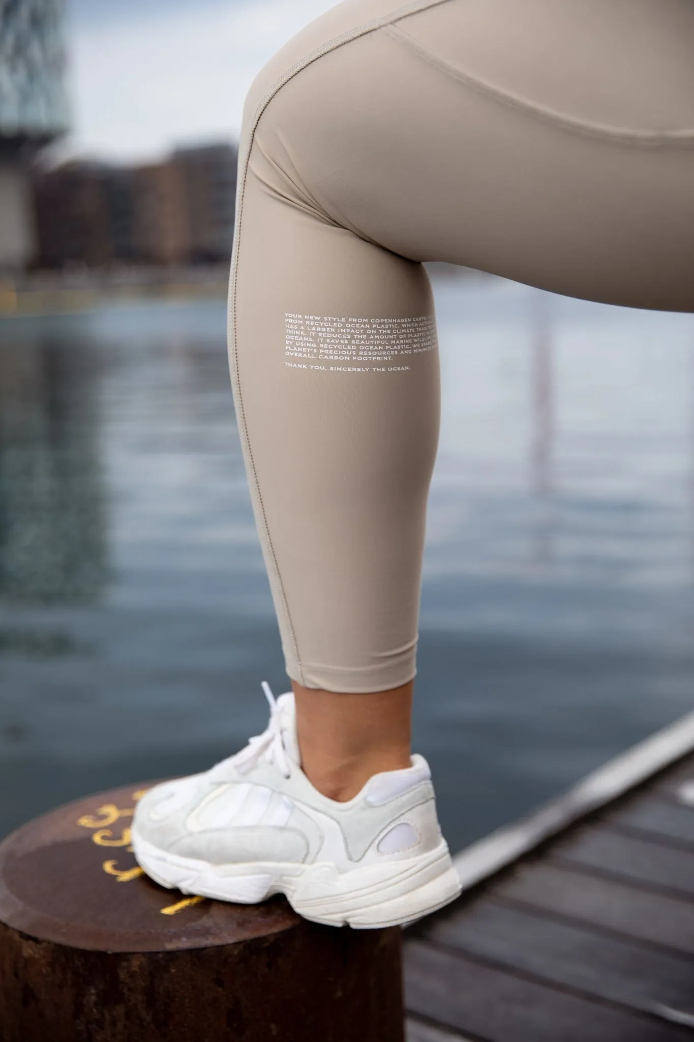 Power High-Waist Leggings Sand