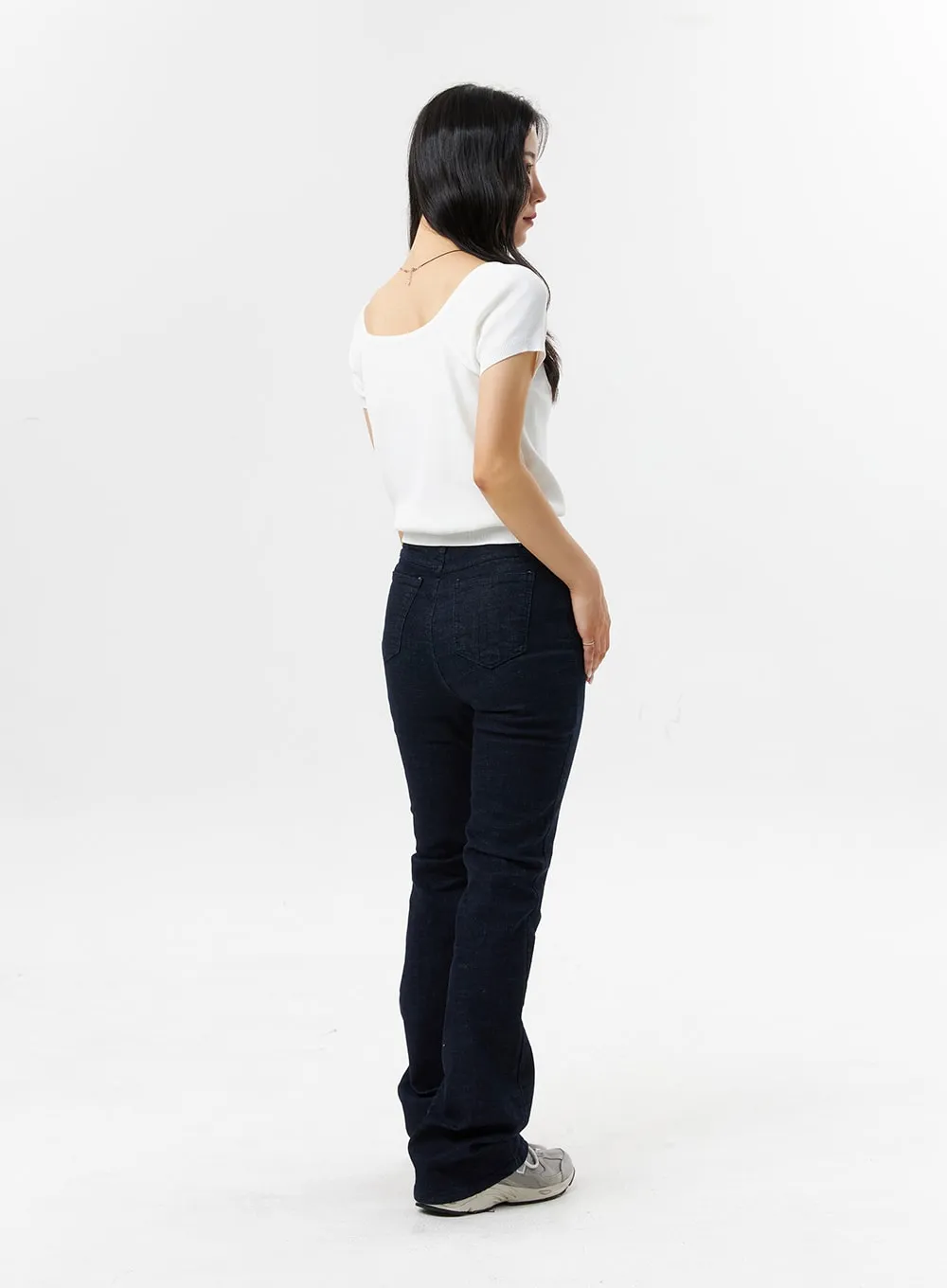 Slim Fit Bootcut Pants OL319