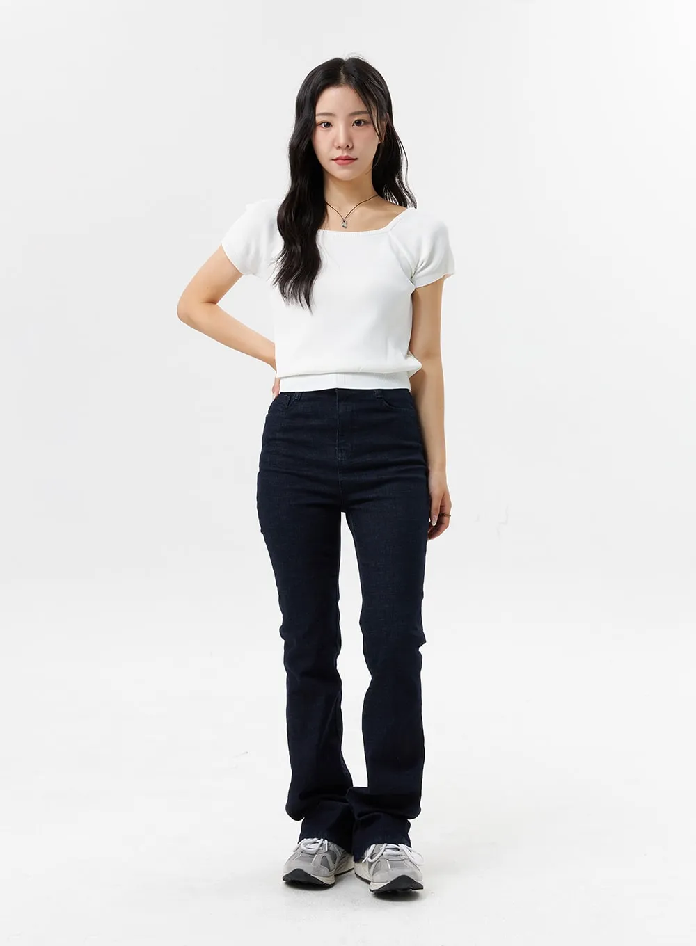 Slim Fit Bootcut Pants OL319