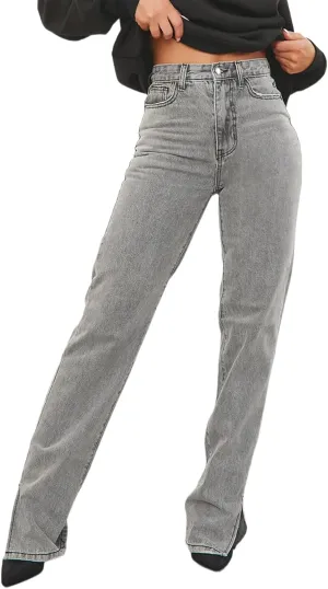 Women's Casual Denim Jeans Skinny Straight Leg High Waist Stretchy Denim Pants