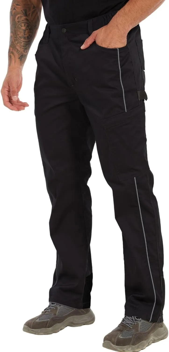 WORK IDEA Mens Riggs Workwear Pants Strench Cargo Pants Work Utility Pant Relaxed Fit Technician
