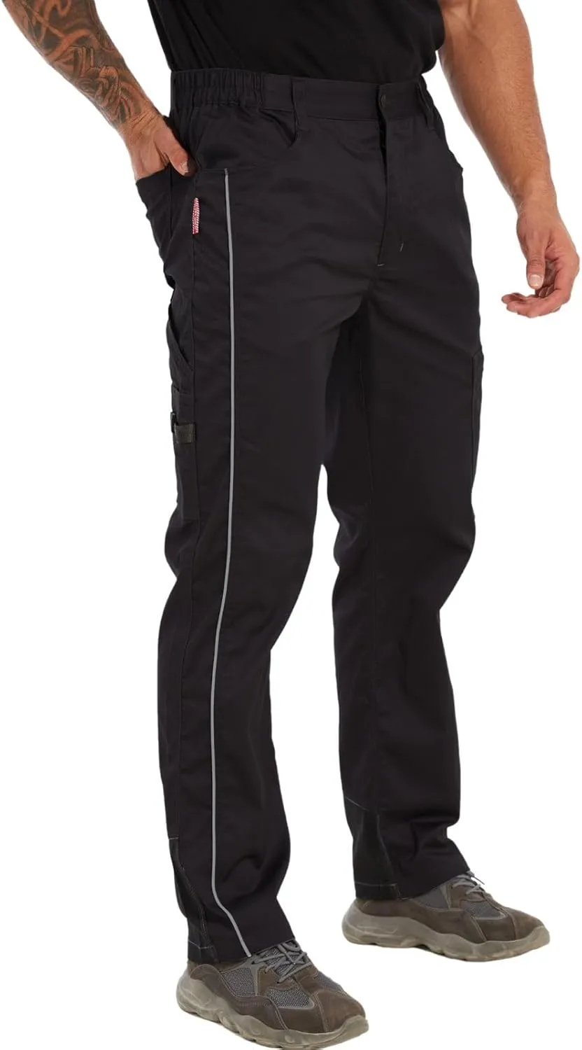 WORK IDEA Mens Riggs Workwear Pants Strench Cargo Pants Work Utility Pant Relaxed Fit Technician