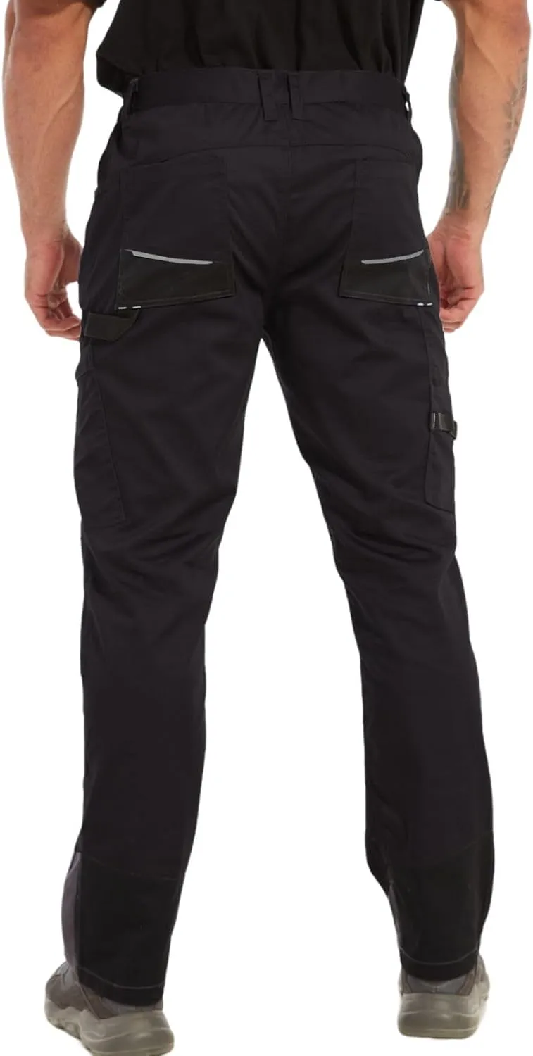 WORK IDEA Mens Riggs Workwear Pants Strench Cargo Pants Work Utility Pant Relaxed Fit Technician